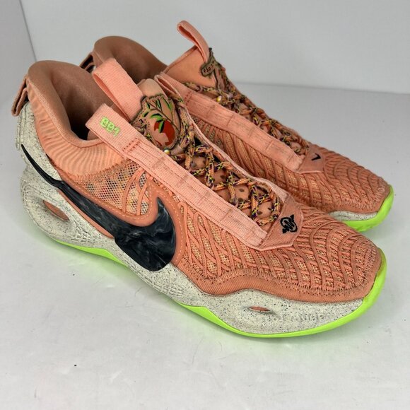 Nike Mens DA6725-800 Peach Cosmic Unity Pomegranate Size 7 Basketball Shoes - Picture 2 of 9